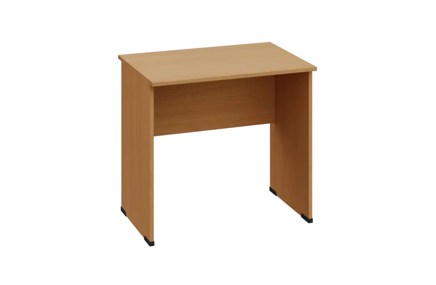 EPL 26 - 8 stůl kancelářský, dřevěná podnož, deska 25 mm, široký 800 mm, buk Royal